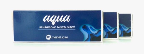 meineLinse aqua sphärische Tageskontaktlinsen 90