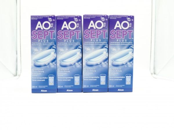 Alcon AO Sept plus Peroxid Reinigungslösung 4x360ml