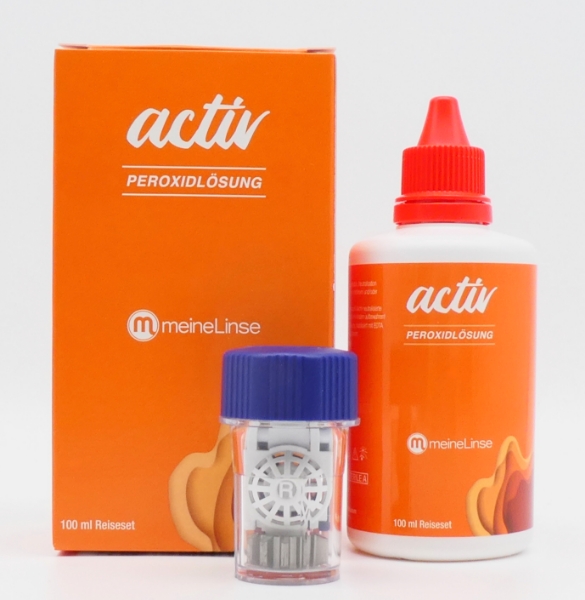 Bild von meineLinse activ Peroxidlösung 100ml Reiseset